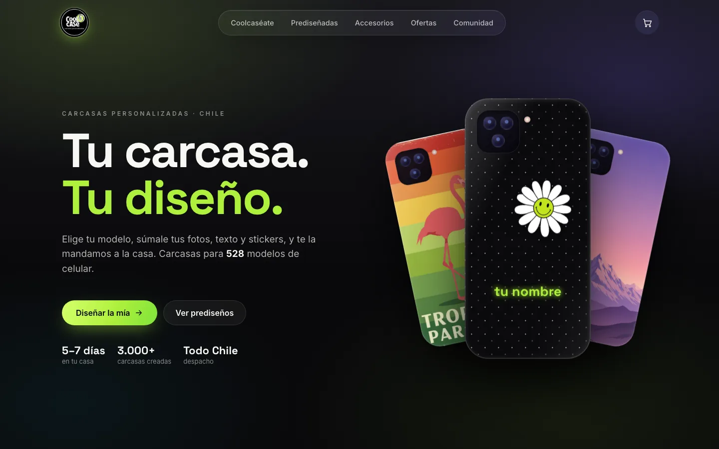 La landing de Coolcase